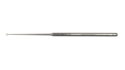 BUCK EAR CURETTE, STRAIGHT, BLUNT SIZE 000, 00, 0, 1, 2, 3, 4, 5 SHARP SIZE 00, 0, 1, 2, 3, 4, 5 GERMAN STAINLESS STEEL O.R. GRADE STAINLESS STEEL