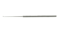 BUCK EAR CURETTE, CURVED/ANGLED, BLUNT SIZE 000, 00, 0, 1, 2, 3, 4 SHARP SIZE 00, 0, 1, 2, 3, 4, 5 GERMAN STAINLESS STEEL O.R. GRADE STAINLESS STEEL