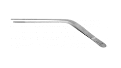 WILDE (TROELTSCH) DRESSING FORCEP, ANGULAR, SERRATED TIPS, 5 1/8" GERMAN STAINLESS STEEL O.R. GRADE STAINLESS STEEL