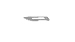 SCALPEL BLADE, STERILE, CARBON STEEL (100EA)