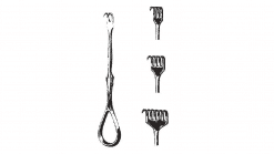 VOLKMANN Retractor, sharp, 2 prong