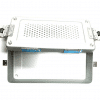 Container Perforated with lid, silver
